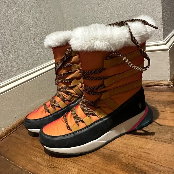 tan boots spyder snow boots